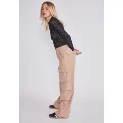 SIOUX - Pantalon Mujer Cargo Basta Cafe