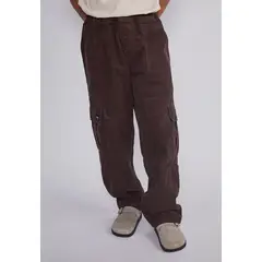 SIOUX - Pantalon Hombre Cargo Cotele Cafe