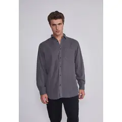 SIOUX - Camisa Hombre Lavada Gris
