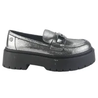 Mocasin Mujer Plateado Casual Lewis-1