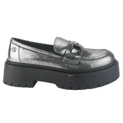CHALADA - Mocasin Mujer Plateado Casual Lewis-1