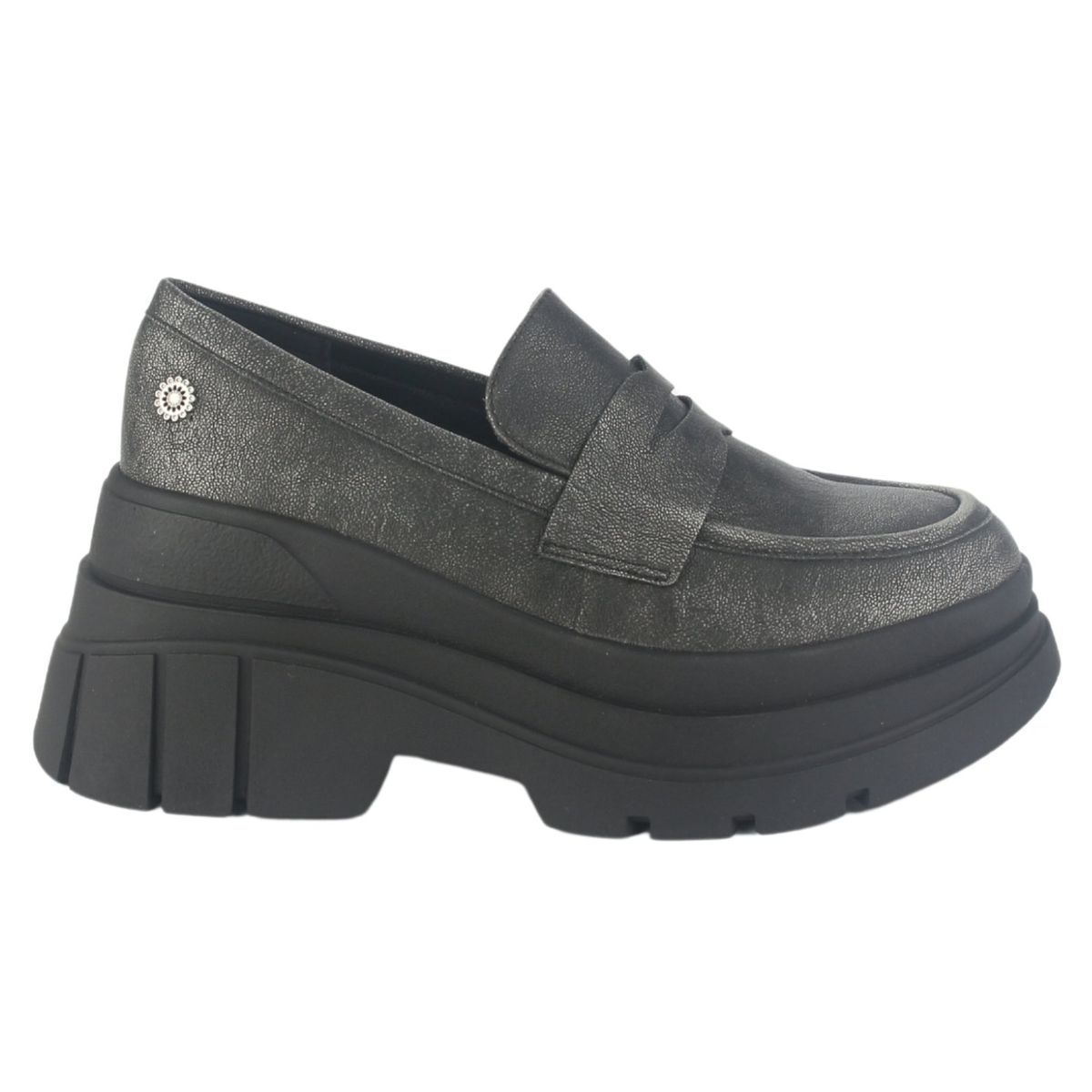 CHALADA - Mocasin Mujer Plateado Casual Chalada Natirus-3