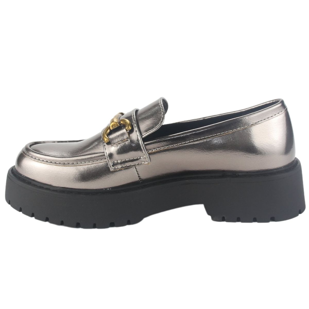 CHALADA - Mocasin Mujer Plateado Casual Chalada Lenin-4