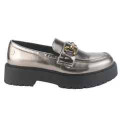 CHALADA - Mocasin Mujer Plateado Casual Lenin-4