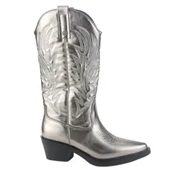 CHALADA - Bota Mujer Plateado Casual West-22