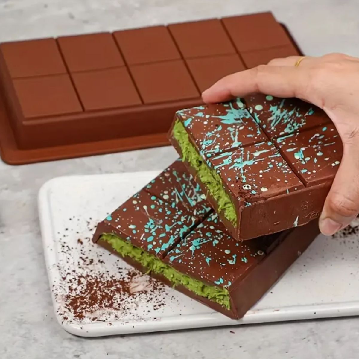 GENERICO - Molde Chocolate Dubai  Molde Barra De Chocolate De Silicón