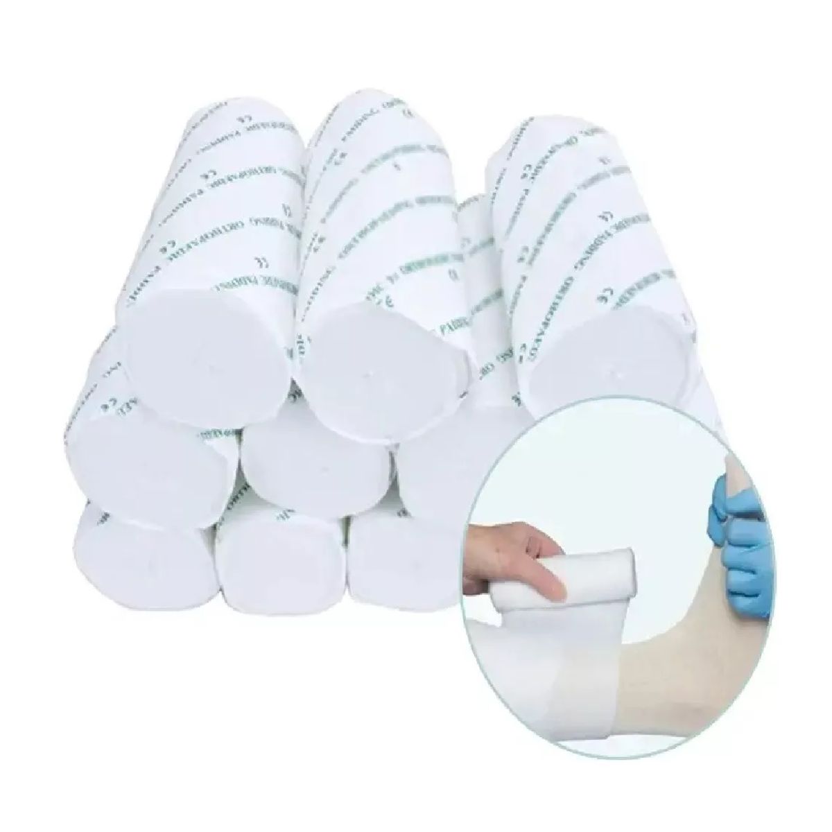 GENERICO - Pack 12 Venda Antes De Yeso Algodon Guata Yeso 15cm X 2,70m