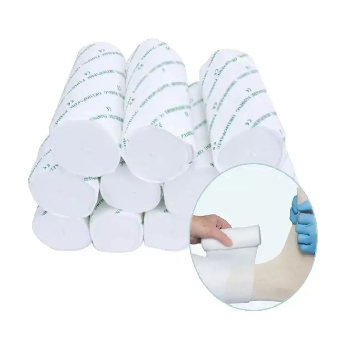GENERICO - Pack 12 Venda Antes De Yeso Algodon Guata Yeso 15cm X 2,70m