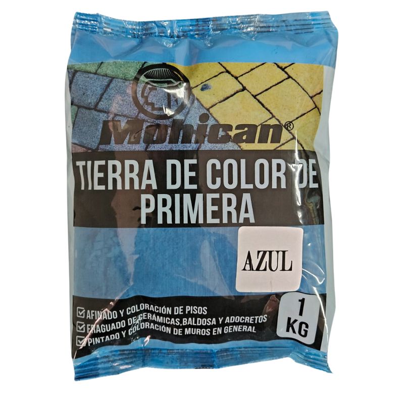 MOHICAN - TIERRA DE COLOR AZUL DE PRIMERA BOLSA 1 KG