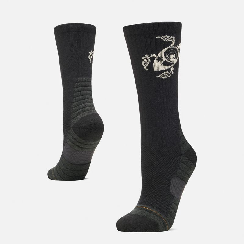HAKA HONU - Calcetines Mujer Sendero Negro Haka Honu