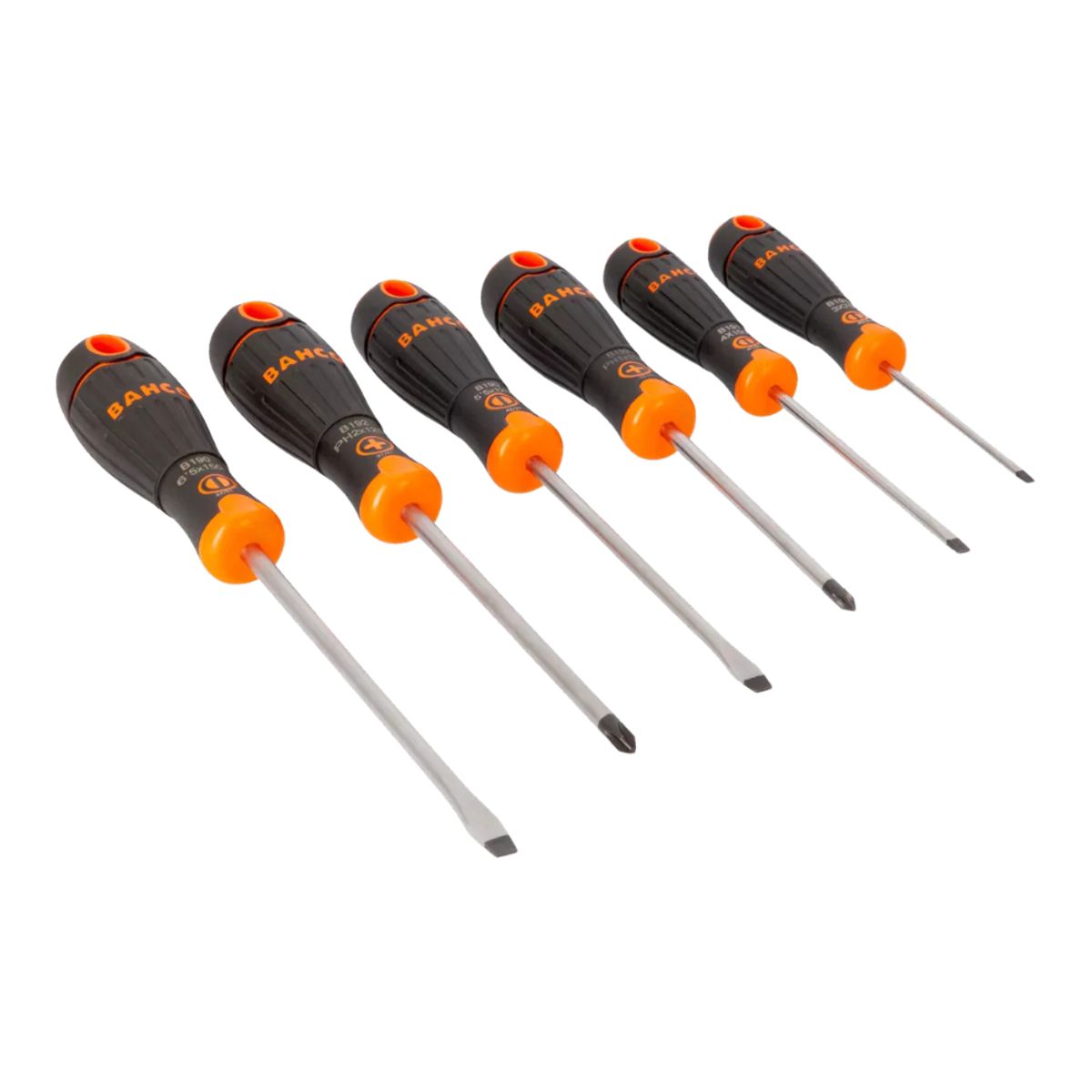 BAHCO - Juego Destornilladores mango de goma Fit B219.006 Bahco