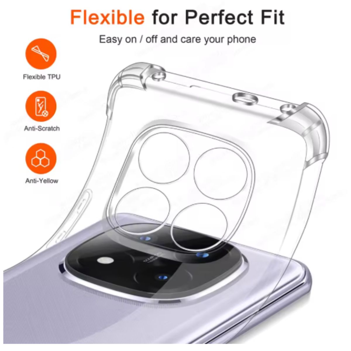 GENERICO - Carcasa Para Xiaomi Note 14 Pro 5g Transparente Reforzada