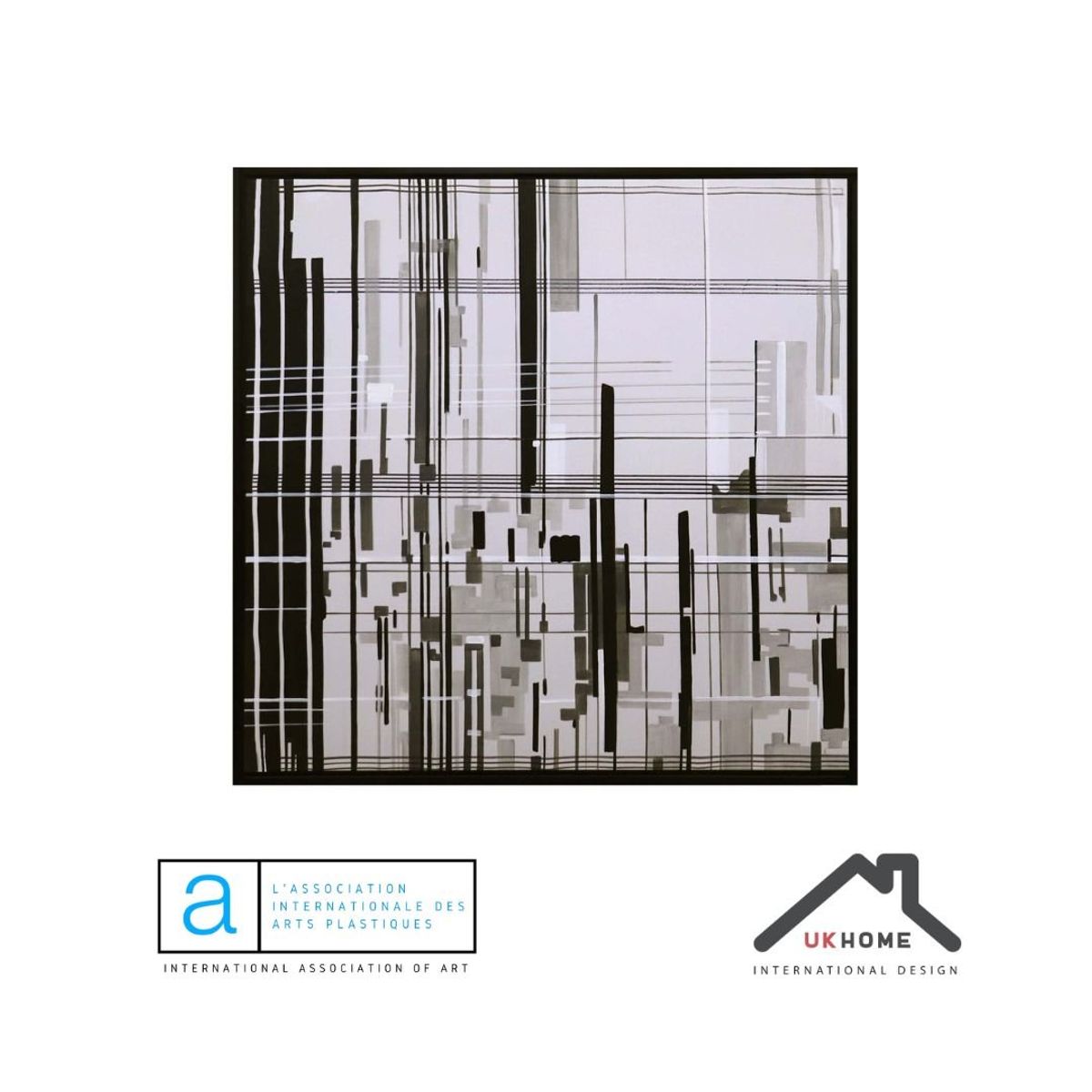 GENERICO - Cuadro abstracto decorativo 120 x 120