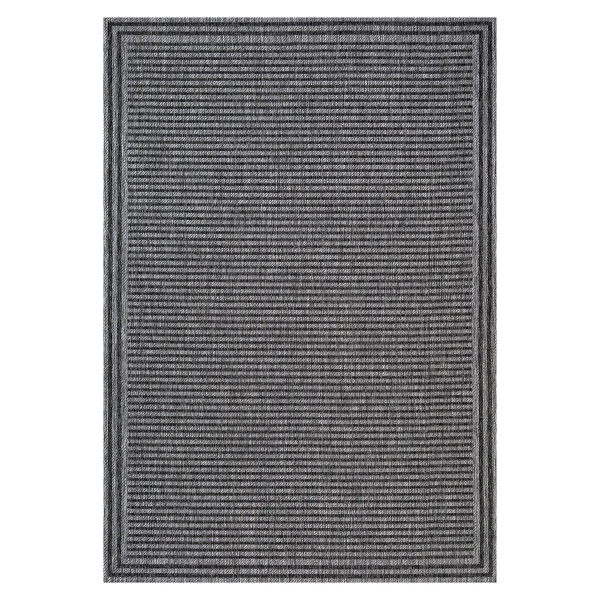 ELEMENTS & CO - Alfombra  Out-In Border Gris 200x290 cm