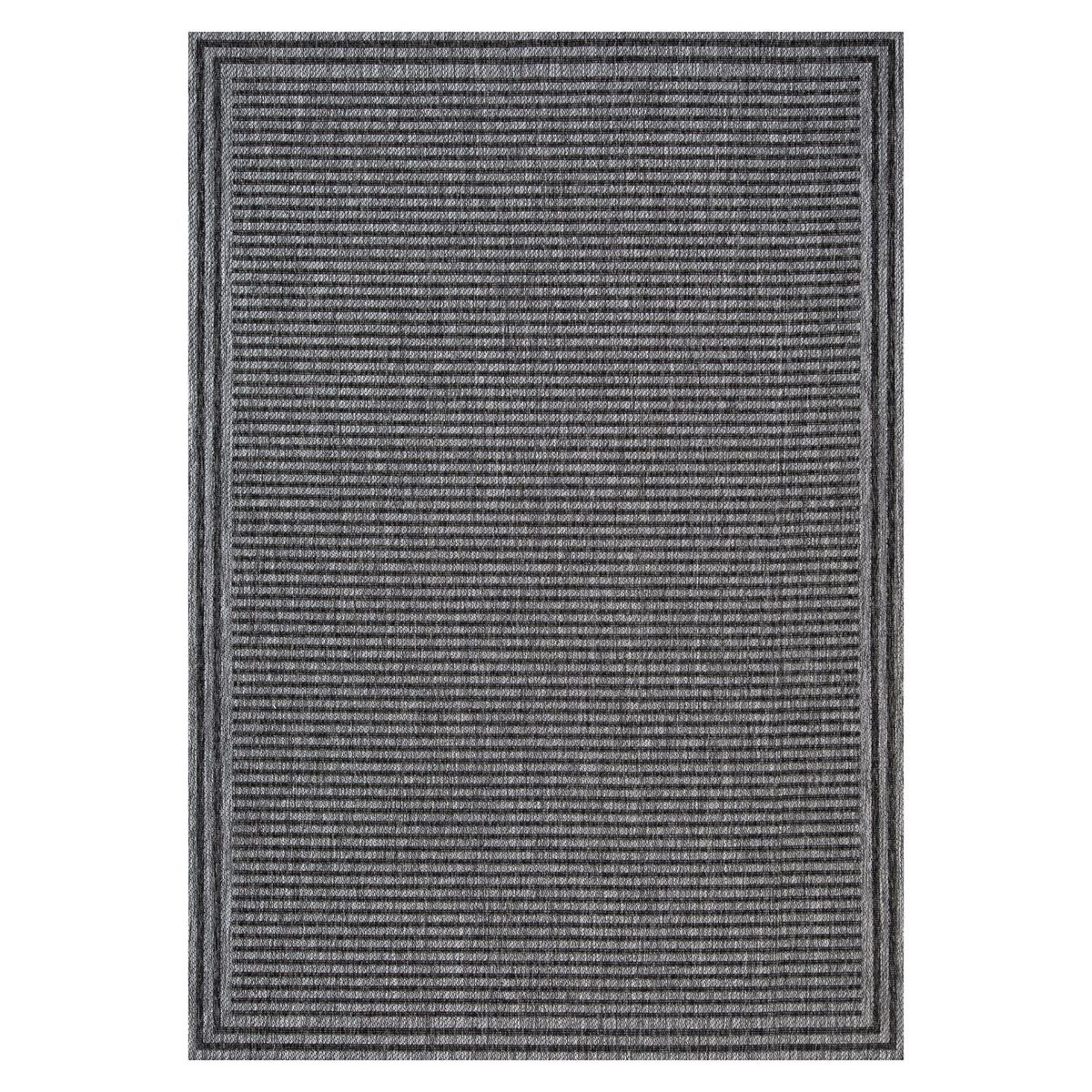 ELEMENTS & CO - Alfombra  Out-In Border Gris 200x290 cm