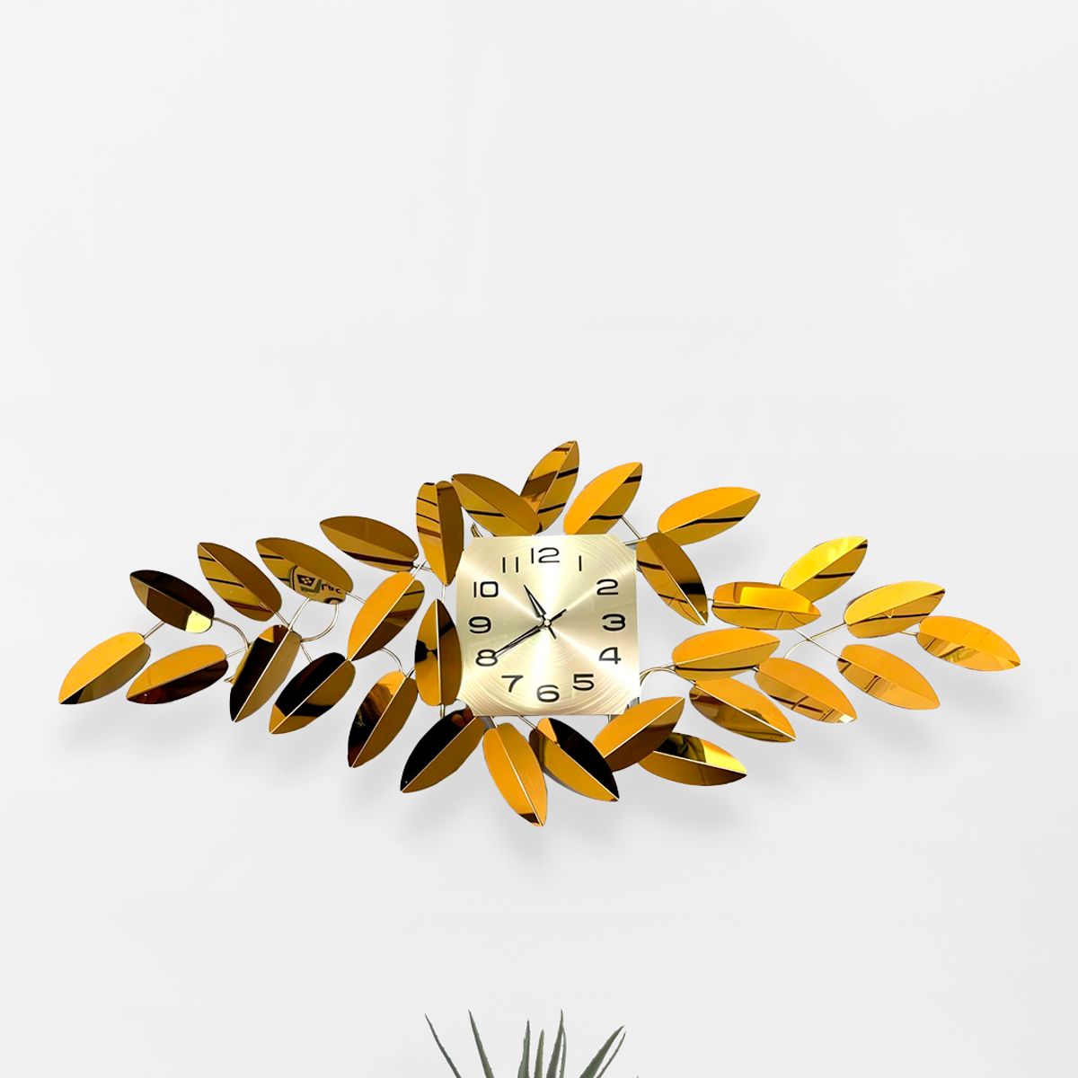 GENERICO - Reloj de Pared Metálico de 120cm x 50 cm