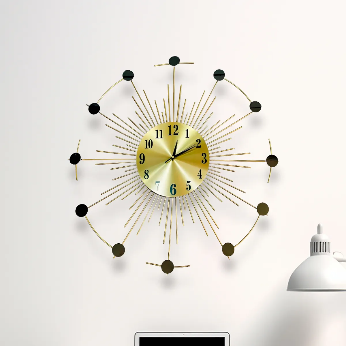 GENERICO - Reloj Metálico de Muro con Diseño Exclusivo