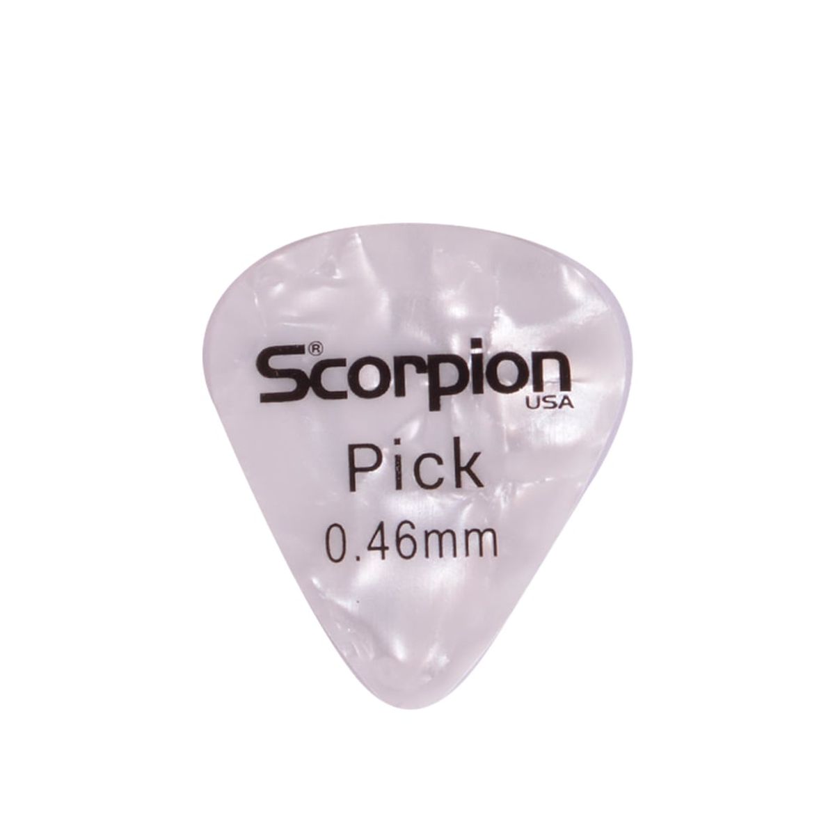 SCORPION - CAJA 100 UÑETAS A 0.46 CELULOIDE BLANCA CAW-046 SCORPION