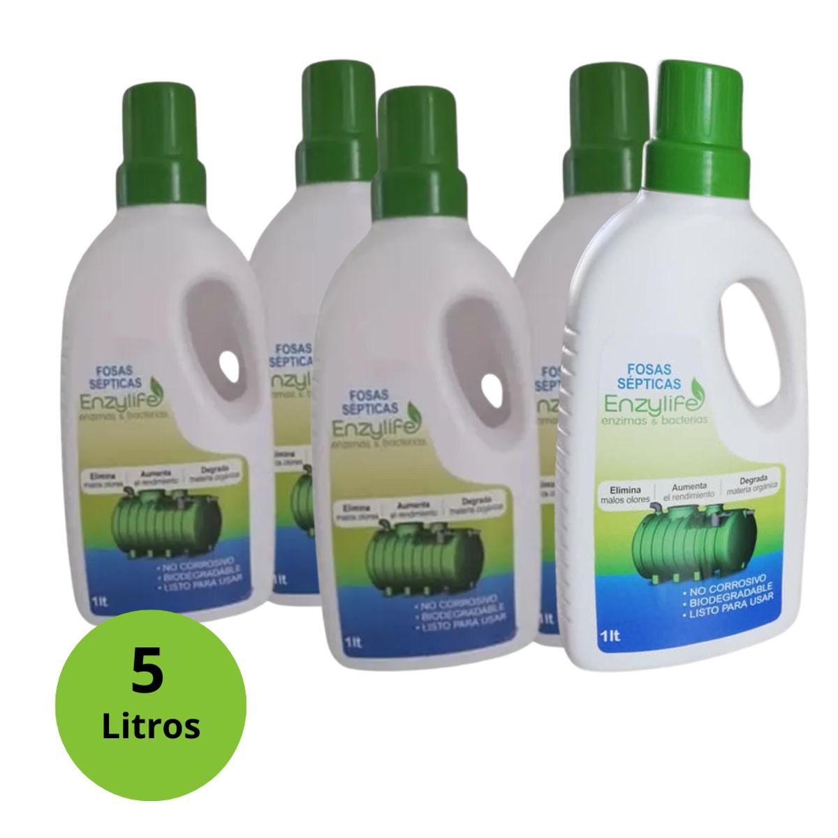 GENERICO - Tratamiento Fosa Septica W.C y Baños Químicos 5 Litros