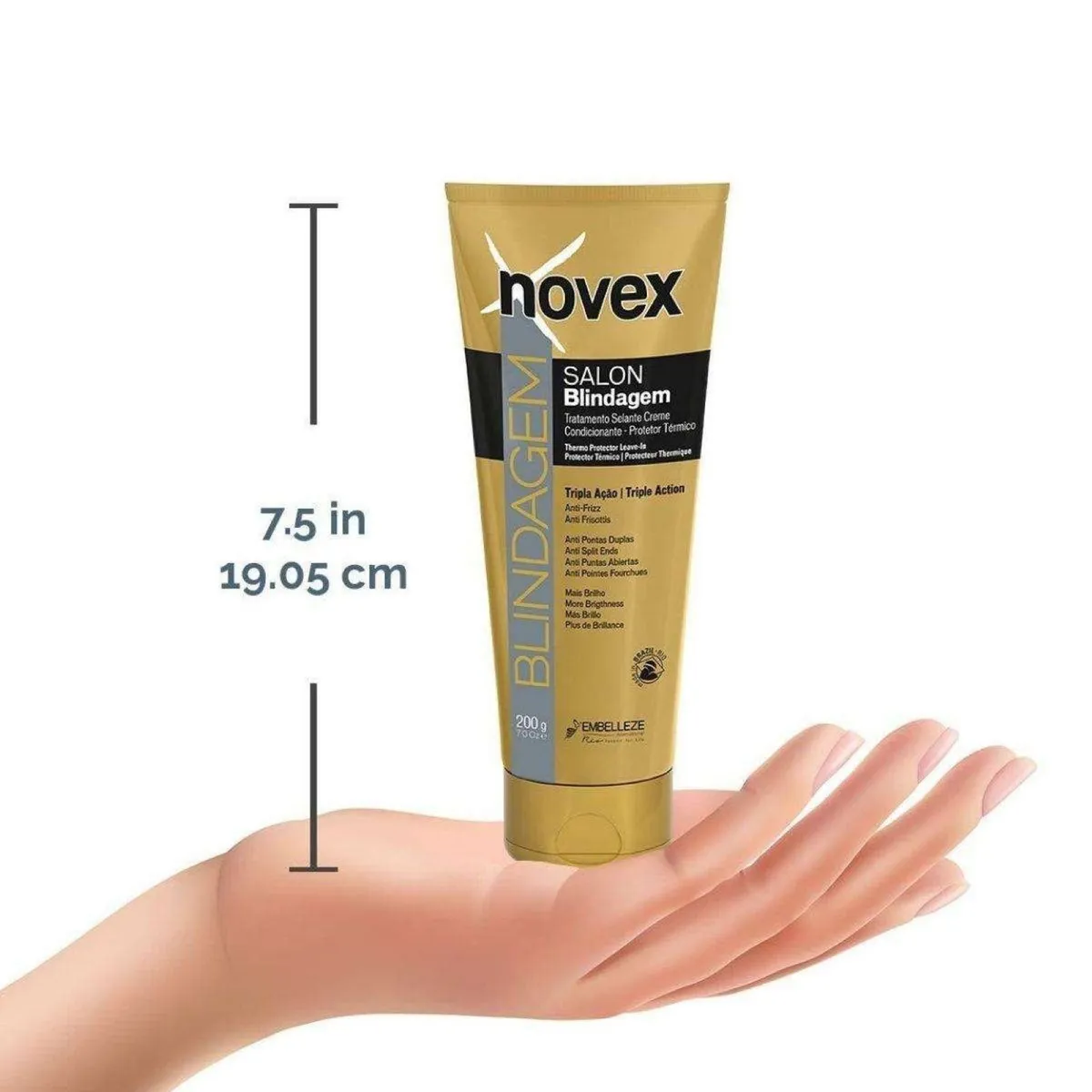 NOVEX - Protector Termico Reparador Blindagem Finalizador Novex 200g