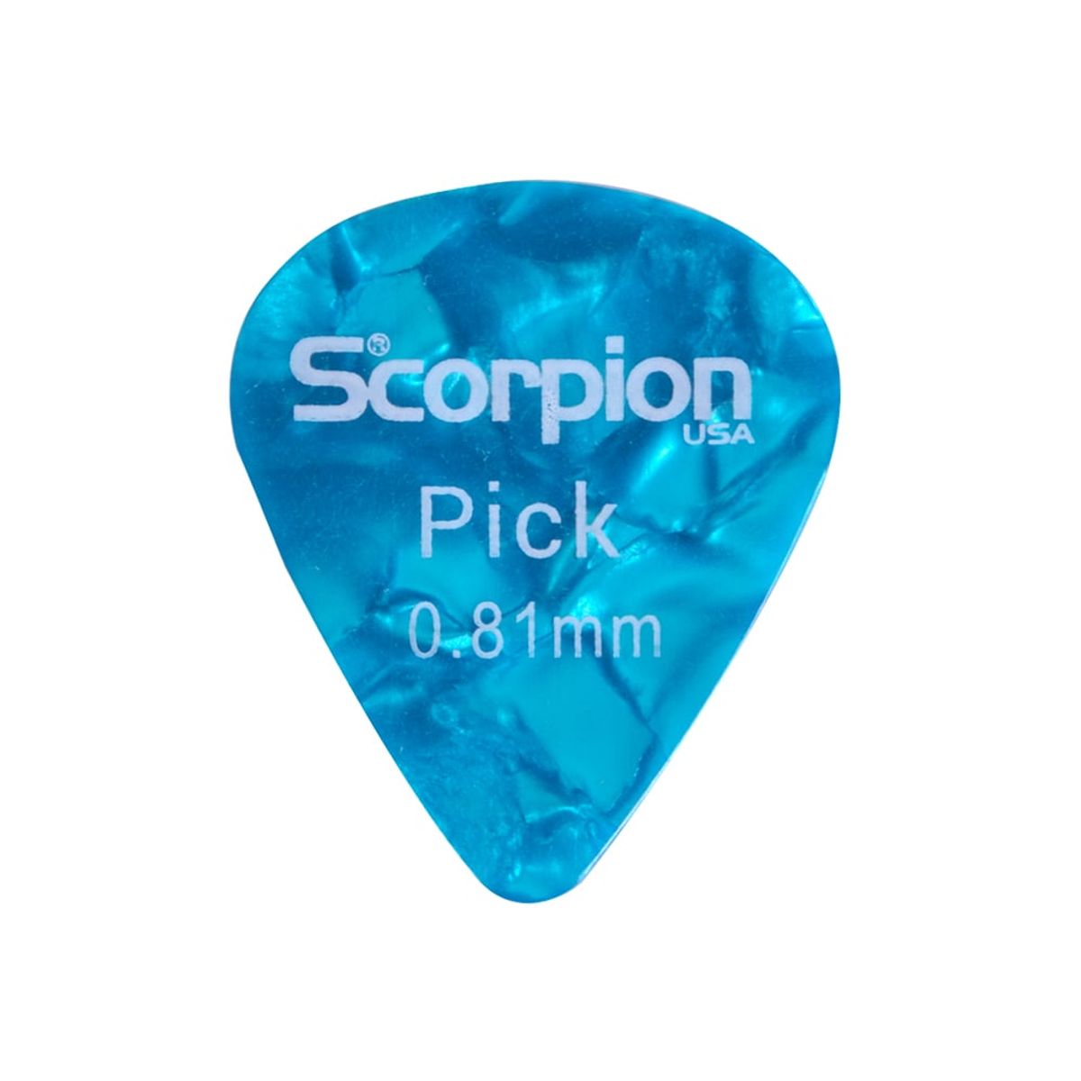 SCORPION - CAJA 100 UÑETAS A 0.81 CELULOIDE CELESTE CAC-081 SCORPION