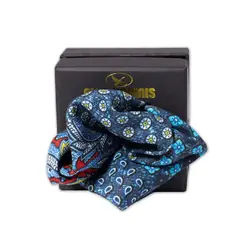 GINO RODINIS - Pañuelo Reversible PP500 AzulAmarillo