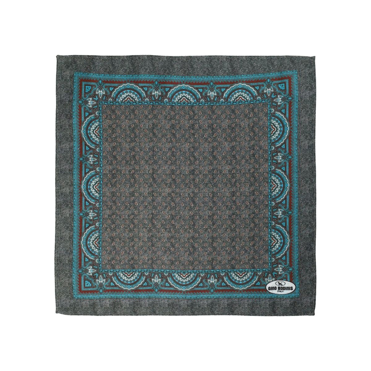 GINO RODINIS - Pañuelo Reversible PP502 AzulAmarilla Gino Rodinis