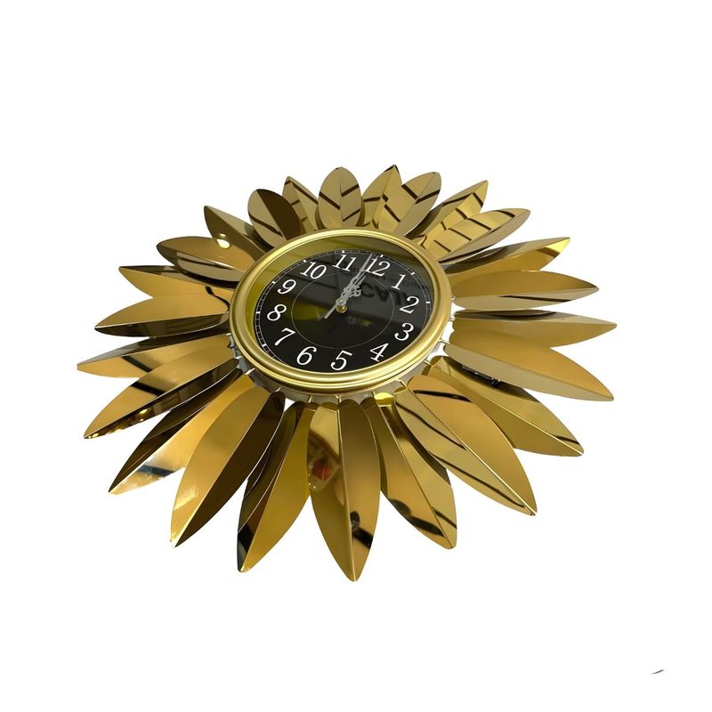 GENERICO - Reloj Metálico de Muro Estilo Sol de 60cm x 60cm