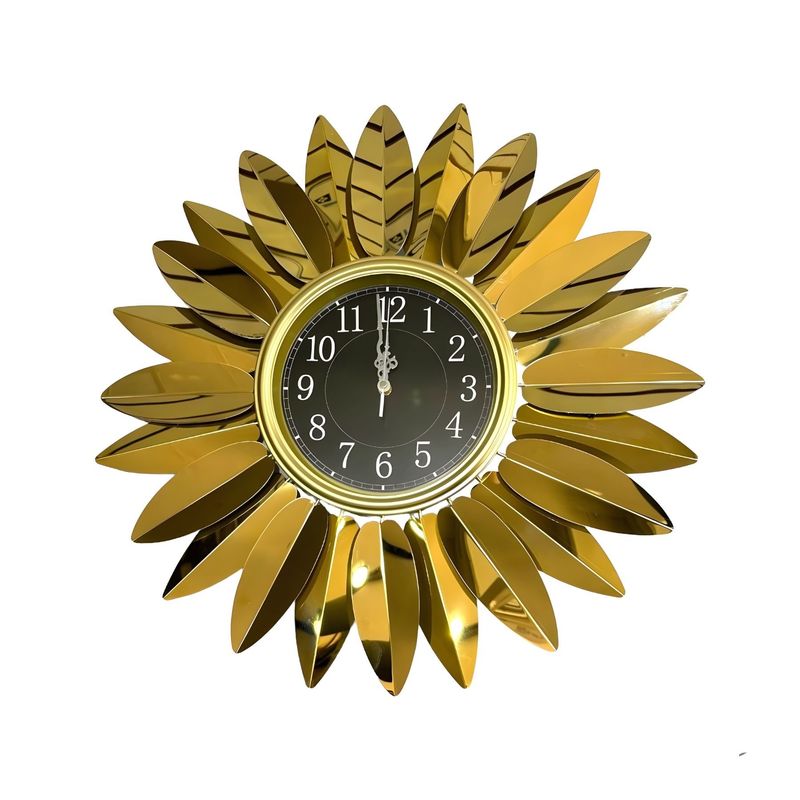 GENERICO - Reloj Metálico de Muro Estilo Sol de 60cm x 60cm