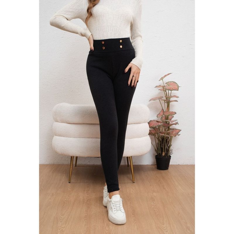 MPROPIA - Pantalón Calza Mujer Interior Forro Piel Termico Invierno 2036