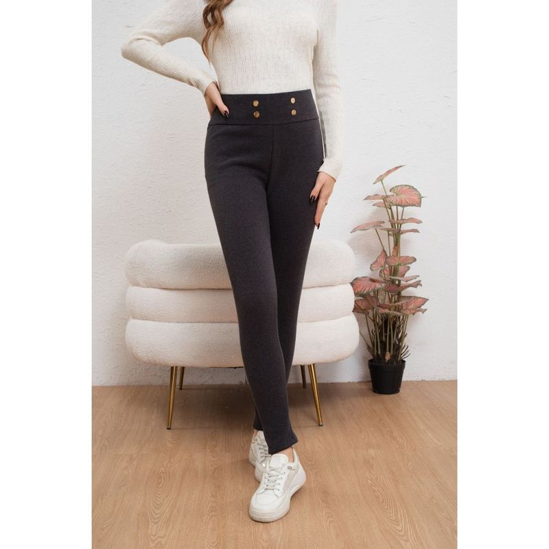 MPROPIA - Pantalón Calza Mujer Interior Forro Piel Termico Invierno 2036
