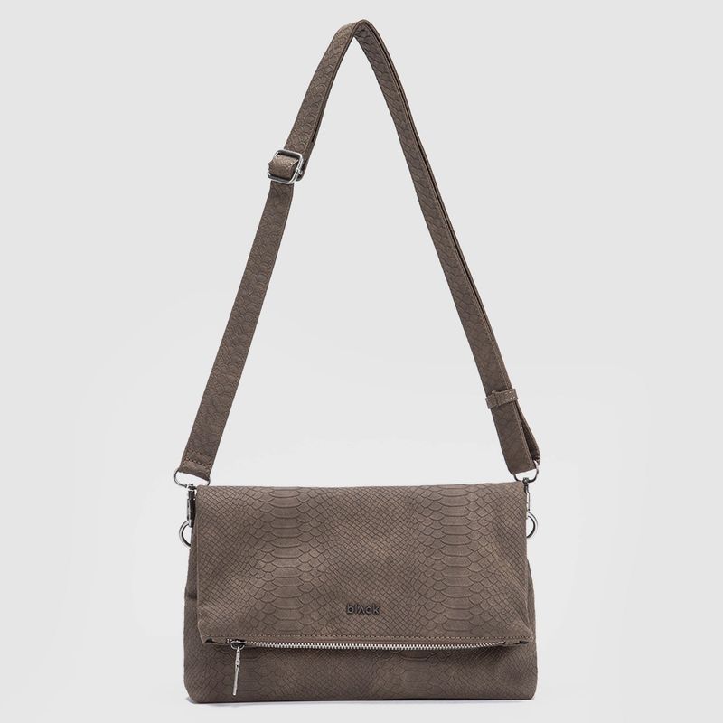 BUBBA - Cartera Snake Moka Black Bubba