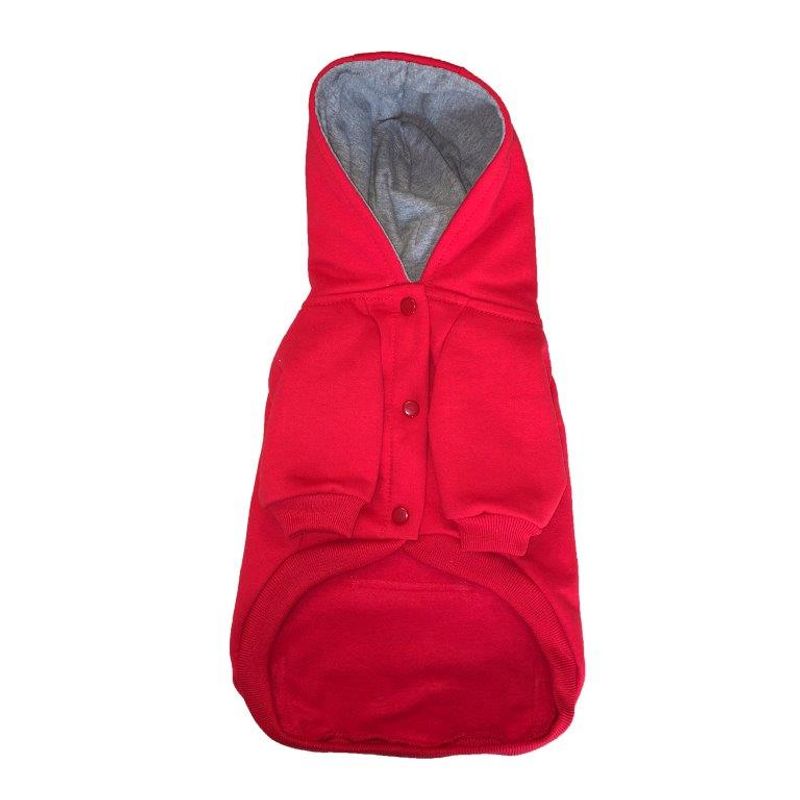 MASCOTACHIC - Polerón con Broches Rojo talla M