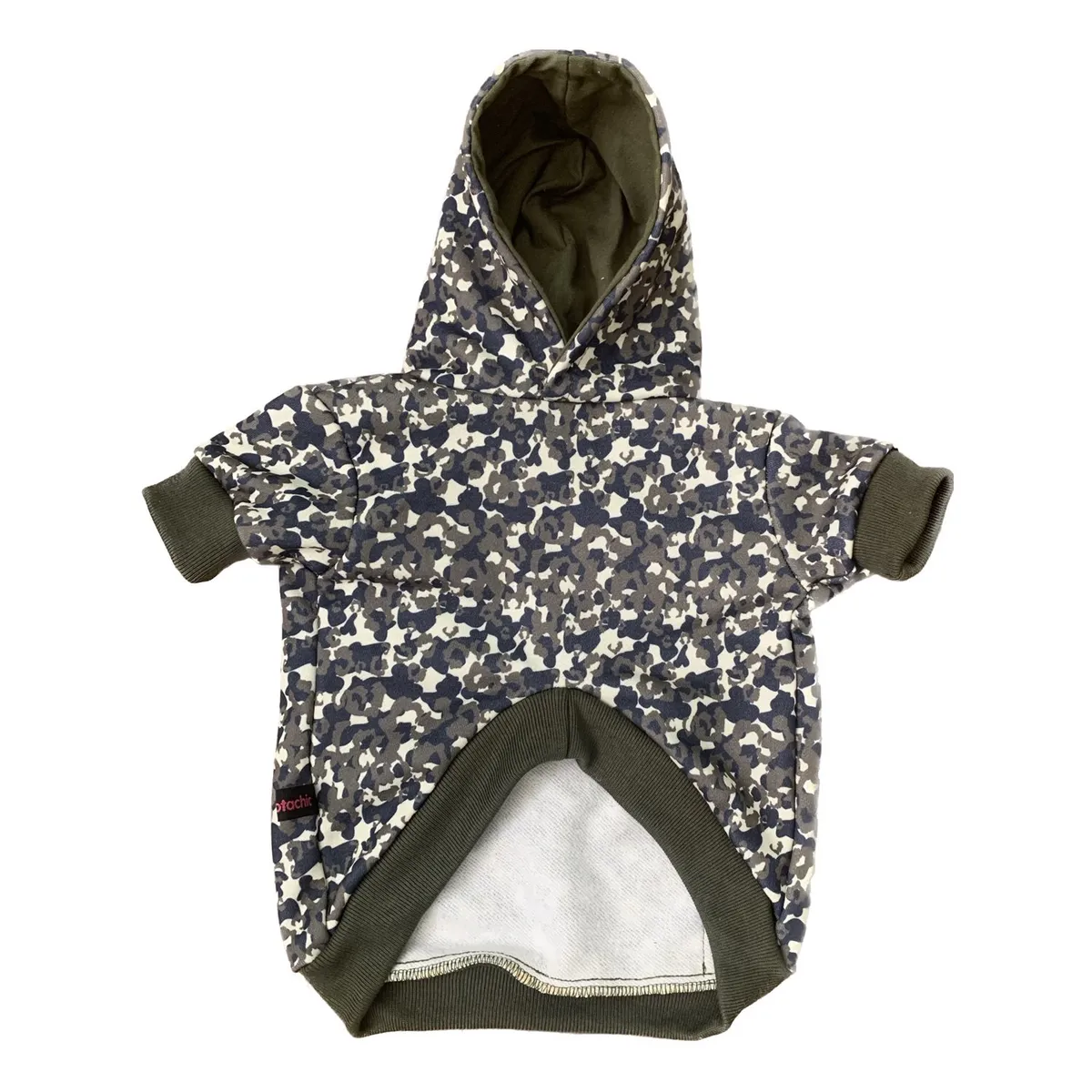 MASCOTACHIC - Polerón Camuflado Pequeño Verde talla XS