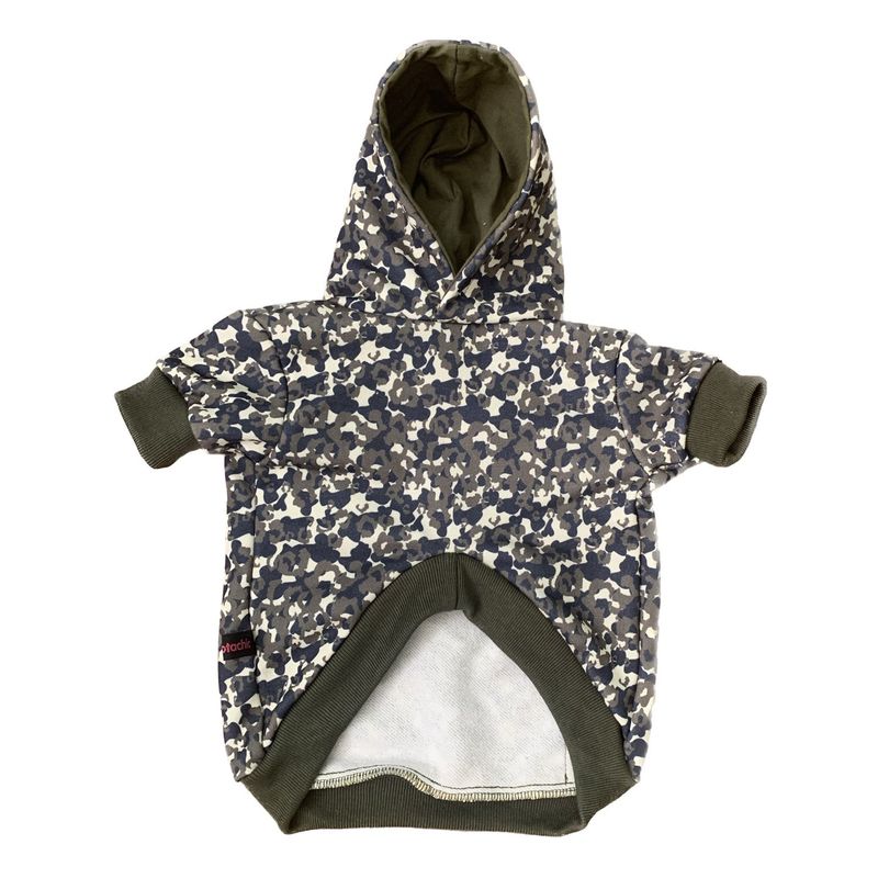 MASCOTACHIC - Polerón Camuflado Pequeño Verde talla XS