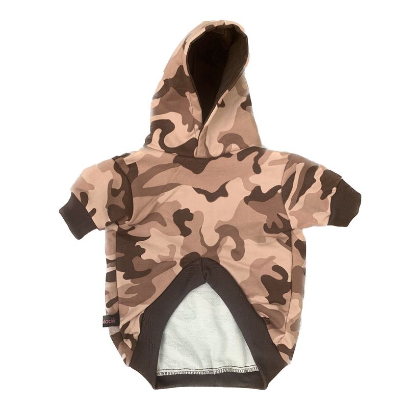 MASCOTACHIC - Polerón Camuflado Café talla XS