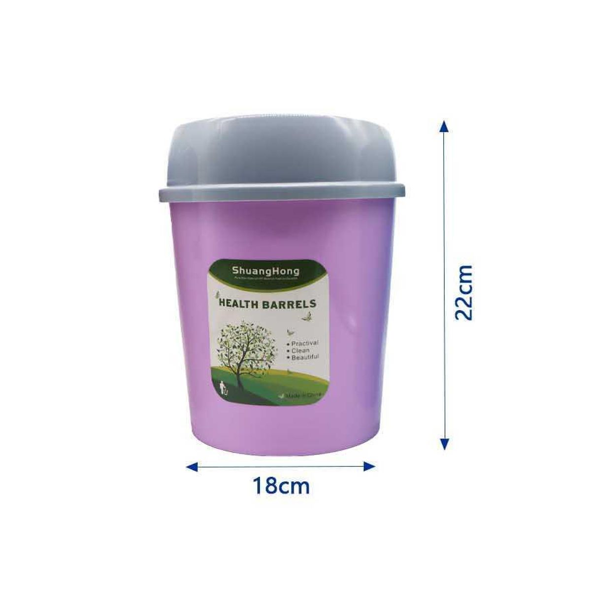 GENERICO - Basurero Plástico Tapa