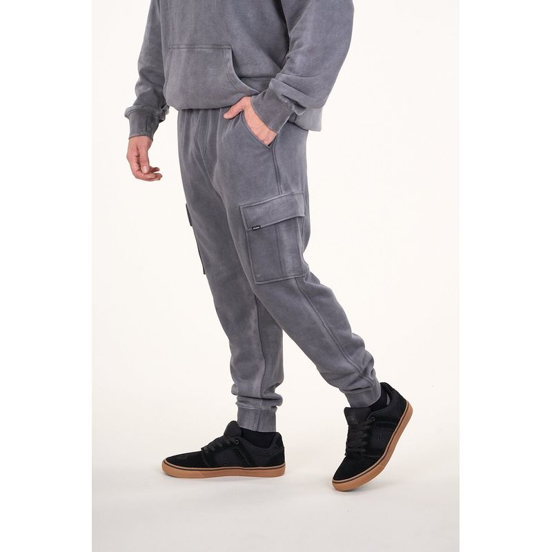 POLEMIC - Pantalon Jogger Cargo franela Gris wi4702 Polemic
