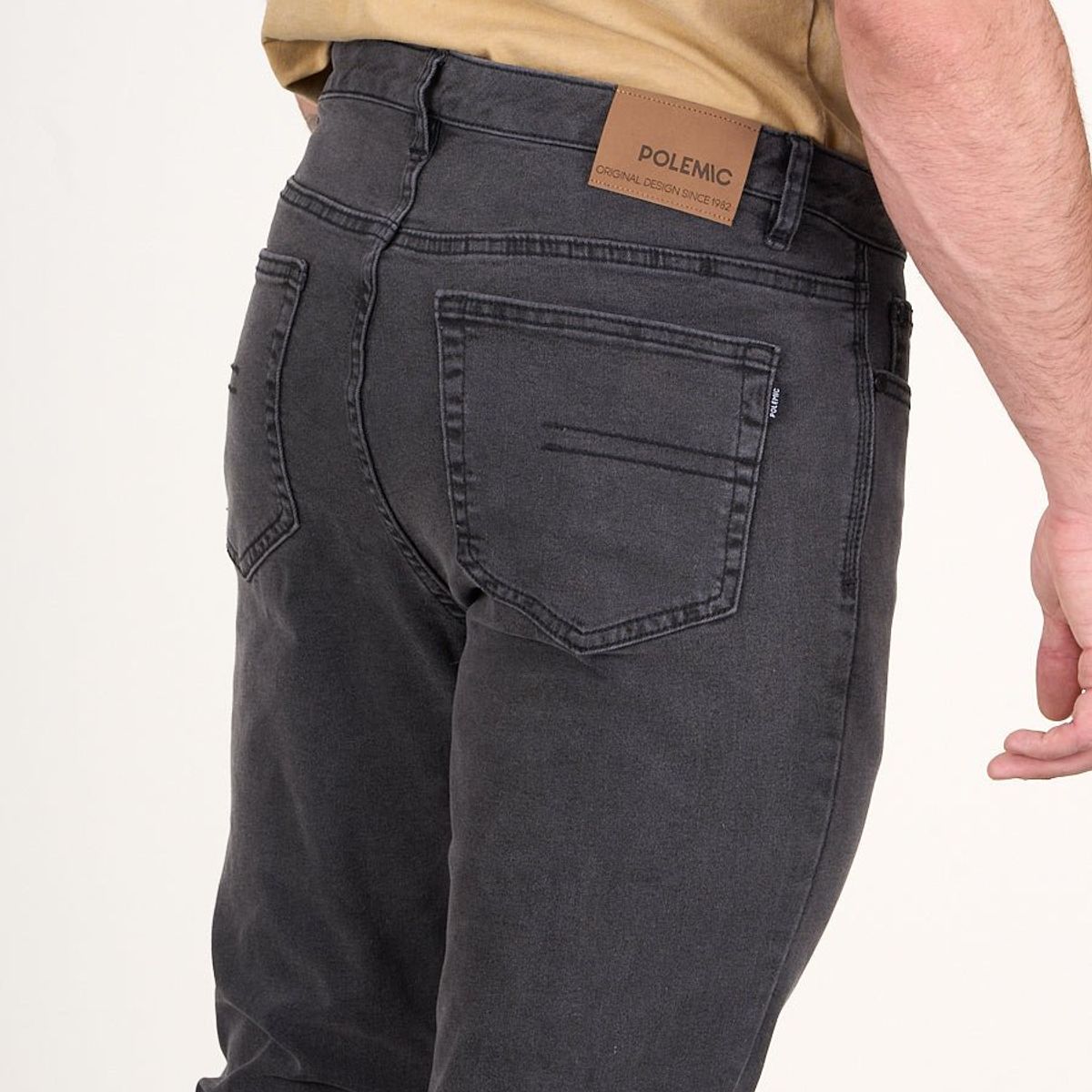 POLEMIC - Jeans Denim Slim Fit Negro wi4730 Polemic