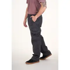 POLEMIC - Pantalon cargo Twill procesado Relaxed Gris wi4755