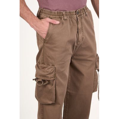 Imagen 2 del producto Pantalon cargo Twill procesado Relaxed Café wi4755