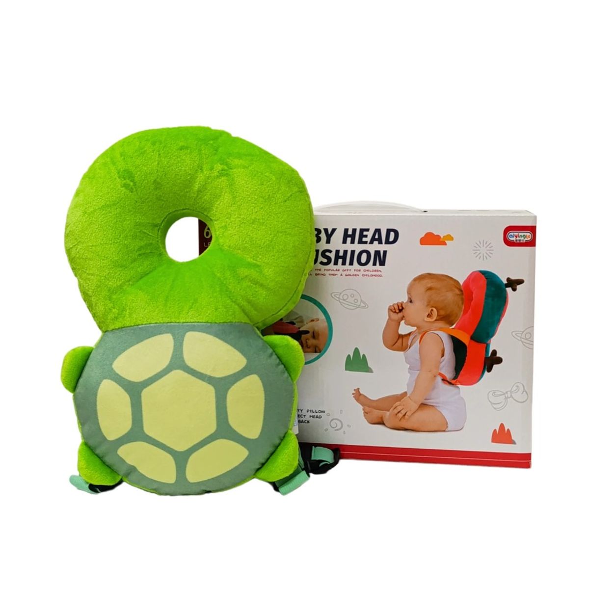 GENERICO - Protector de Cabeza Baby Head Para Bebes Tortuga