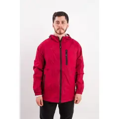 LIKE SHOP - Chaqueta Hombre Corta Viento Impermeable Parka Liviana Colores 9283