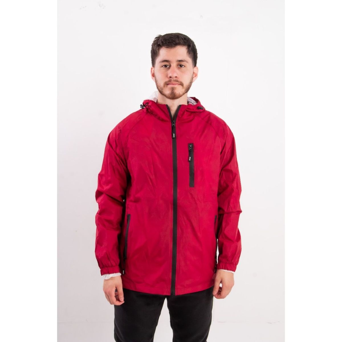 LIKE SHOP - Chaqueta Hombre Corta Viento Impermeable Parka Liviana Colores 9283
