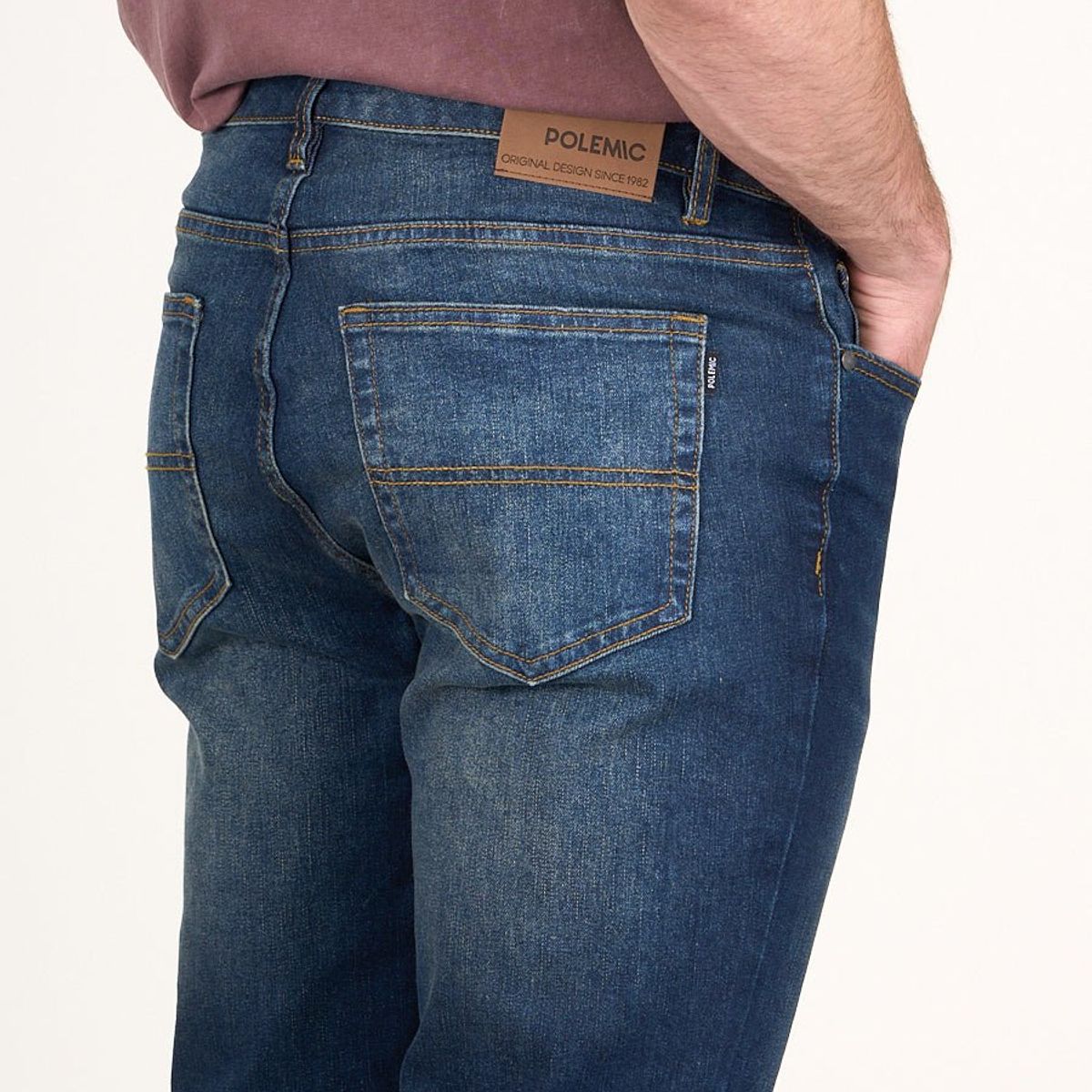 POLEMIC - Jeans Denim Slim Fit Azul wi4733 Polemic