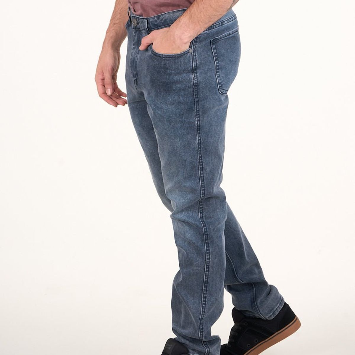 POLEMIC - Jeans Denim Slim Fit Gris wi4732 Polemic