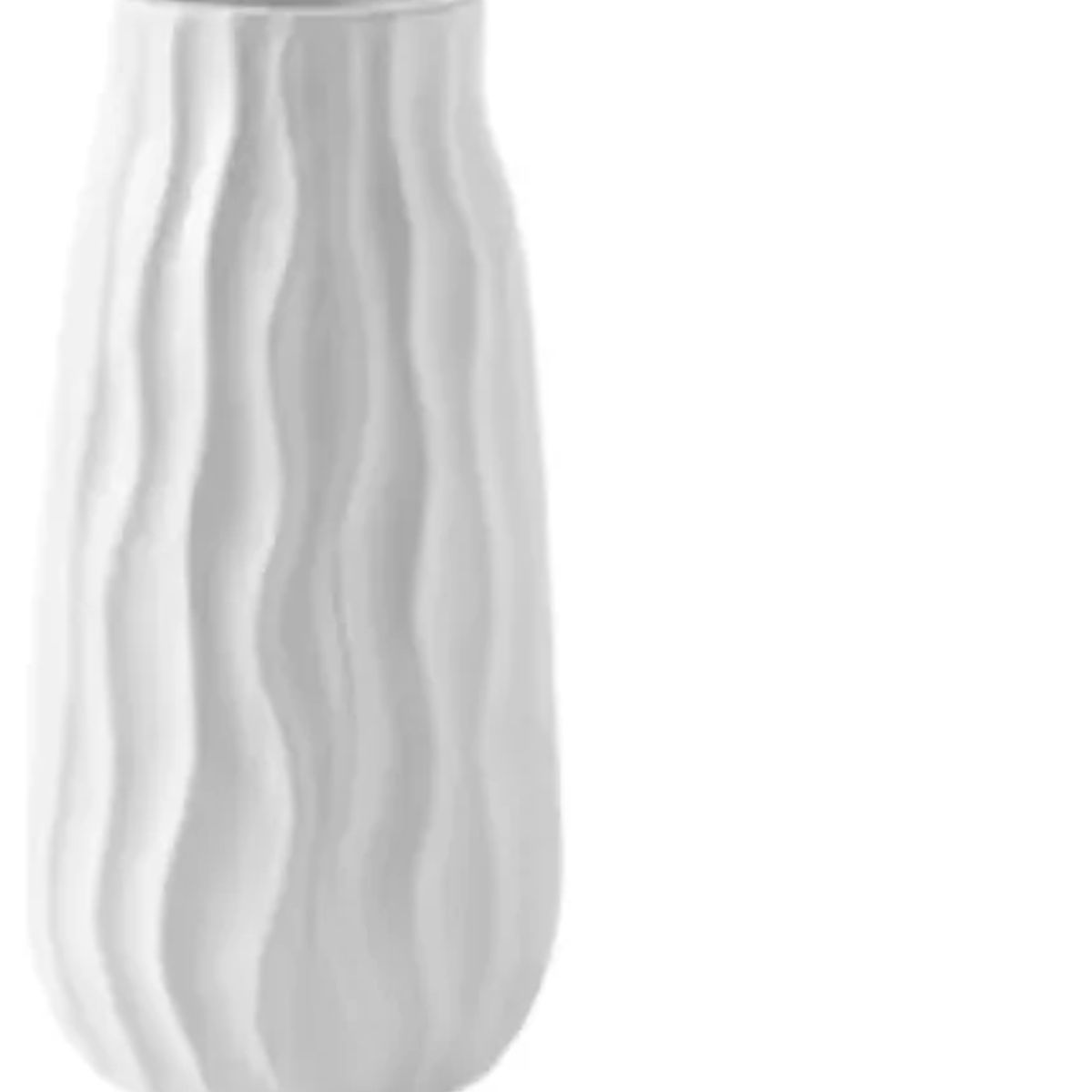 GENERICO - Florero Vintage Cerámica Moderno Blanco