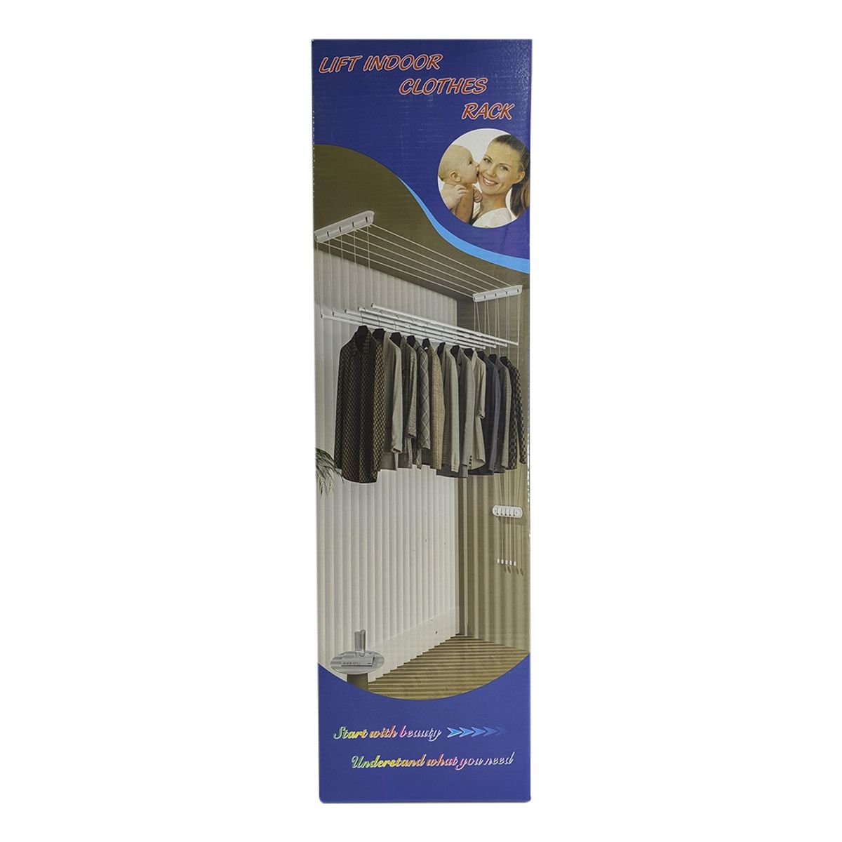 GENERICO - TENDEDERO DE TECHO PARA ROPA