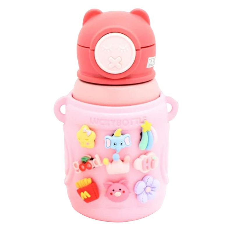 GENERICO - Termo Termico 450ml Infantil Diseño Rosado