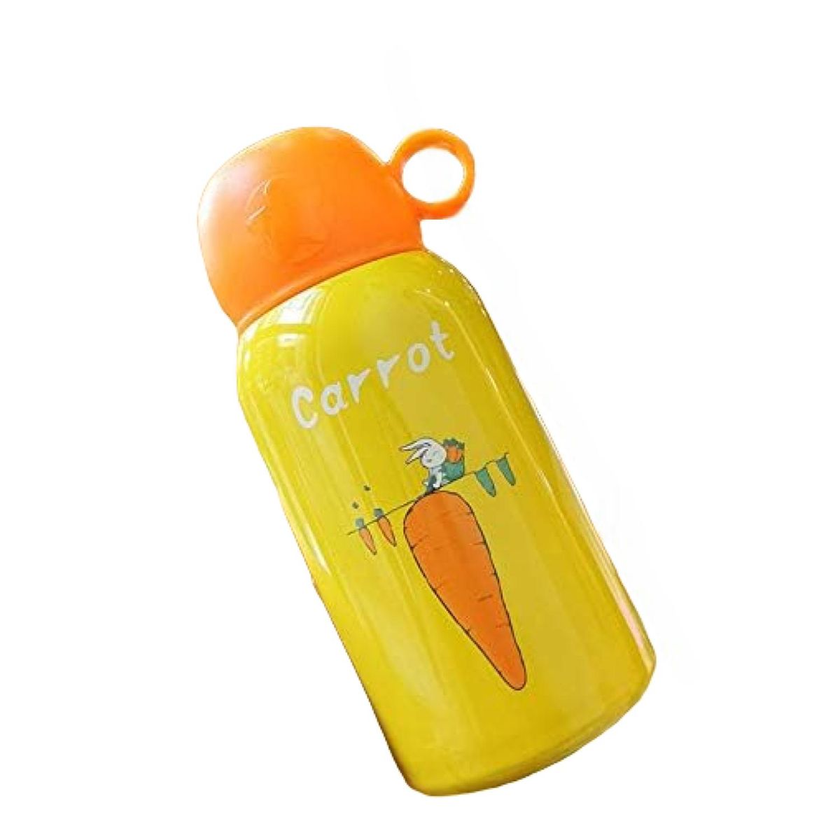 GENERICO - Botella De Agua Infantil 500ml Diseño Zanahoria Naranja